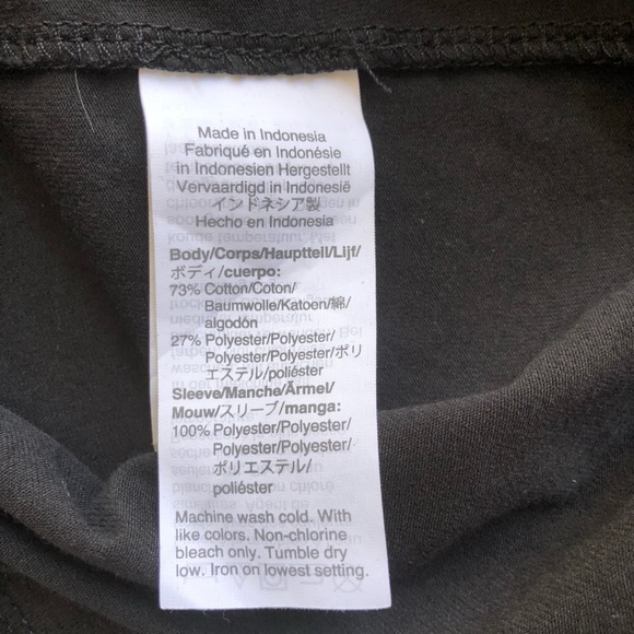 Madewell 2020 Black Sheer-Sleeve Knit Top size XS - Picture 9 of 9